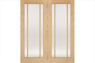 Oak Lincoln Glazed Pair