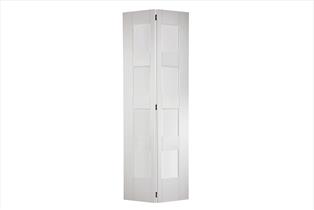 Shaker 4 Light Glazed Bi-Fold